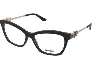 Guess GU50231 001 Γυναικείος Σκελετός Γυαλιών Οράσεως Κοκάλινος Μεταλλικός Χρυσός Μαύρος