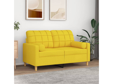 vidaXL Διθέσιος Καναπές Κίτρινος 138x77x80cm 3200779