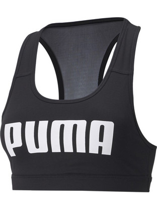 Puma Bust Mid Impact 4Keeps Graphic Αθλητικό Μπουστάκι με Μέτρια Στήριξη Μαύρο 520306-91
