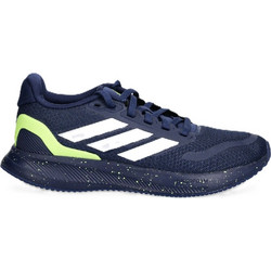 Adidas Runfalcon 5.0 Παιδικά Αθλητικά Παπούτσια για Τρέξιμο Navy Μπλε Lime JQ9781