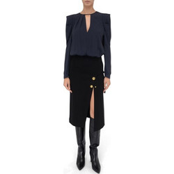 Pinko Midi Φόρεμα για Γάμο / Βάπτιση Μεταξωτό Navy Μπλε 105828A2U8-ZE3