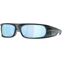 Oakley OO9522 04 Ανδρικά Γυαλιά Ηλίου Ορθογώνια Κοκάλινα Μαύρα με Μπλε Φακό