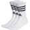 Adidas Ανδρικές Κάλτσες Ψηλές Λευκές 3Pack HT3458