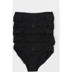 Donella Βαμβακερά Γυναικεία Slip Μαύρα Multipack 1871S