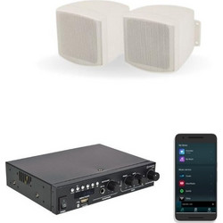 Adastra C25V+A200 Bundle Σετ Παθητικά Ηχεία Τοίχου 15W Αδιάβροχα Λευκά