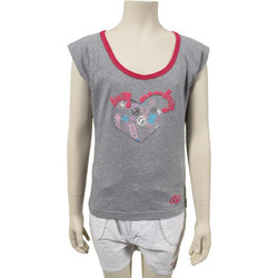 Heelys Παιδικό T-Shirt Αμάνικο Γκρι Φούξια S9-SS-65