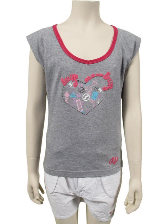 Heelys Παιδικό T-Shirt Αμάνικο Γκρι Φούξια S9-SS-65