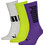 Puma Ανδρικές Κάλτσες Ψηλές Γκρι Lime Μωβ 3Pack 701225882-004