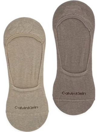 Calvin Klein Ανδρικές Κάλτσες Σοσόνια Μπεζ Καφέ 2Pack 701218708-022
