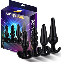 LateToBed Afterdark Luvest Σετ Πρωκτικές Σφήνες Μαύρες 4τμχ AD-598