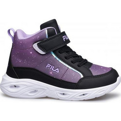 Fila Flash Gordon 6 Παιδικά Sneakers Μποτάκια με Φωτάκια Μαύρα Μωβ 3AF53003-801