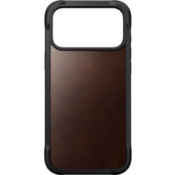 Nomad Rugged Leather Back Cover Rustic Brown (iPhone 18 Pro Max / 17 Pro Max)