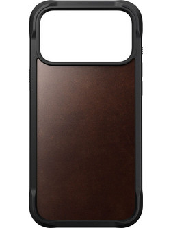 Nomad Rugged Leather Back Cover Rustic Brown (iPhone 18 Pro Max / 17 Pro Max)