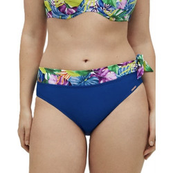 Ysabel Mora Ψηλόμεσο Bikini Slip Floral Μπλε Πολύχρωμο 83022