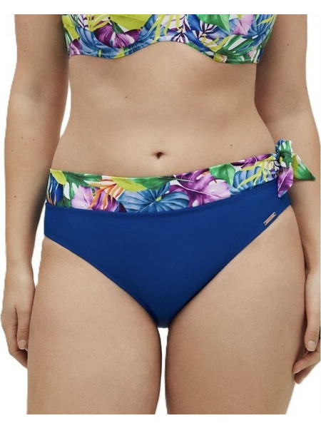 Ysabel Mora Ψηλόμεσο Bikini Slip Floral Μπλε Πολύχρωμο 83022