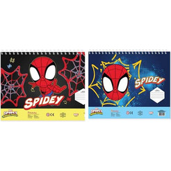 Marvel Spidey & His Amazing Friends Διάφορα Σχέδια Μπλοκ Ζωγραφικής A4 40 Φύλλων με Αυτοκόλλητα