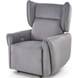 PoliHome Πολυθρόνα Relax Ανακλινόμενη Γκρι Gela 162875789