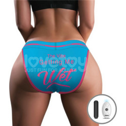 Lovetoy Wet Sexy Panties 28-33" Δονητής Εσωρούχου για Ζευγάρια με Τηλεχειριστήριο Μπλε