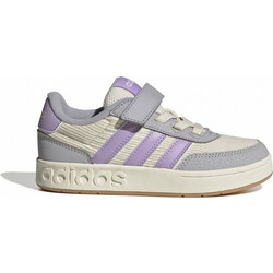 Adidas Breakbase Παιδικά Sneakers Μπεζ Γκρι Λιλά JQ3107