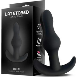 LateToBed Deen Anchor Πρωκτική Σφήνα Ασύρματη με Δόνηση 8.2cm Μαύρη LT-558