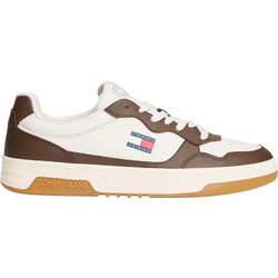 Tommy Hilfiger Ανδρικά Sneakers Λευκά Καφέ EM0EM01443-0LI