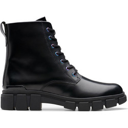 Clarks Παιδικά Αρβυλάκια Μαύρα Δερμάτινα με Φερμουάρ 26179315