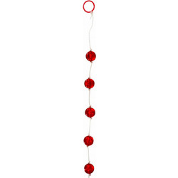 Seven Creations Anal Beads Large Πρωκτικές Μπίλιες 20cm Κόκκινες D-225296