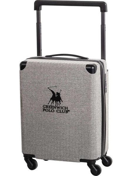 Greenwich Polo Club 7500 Βαλίτσα Καμπίνας 55x41x21cm με 4 Ρόδες Γκρι