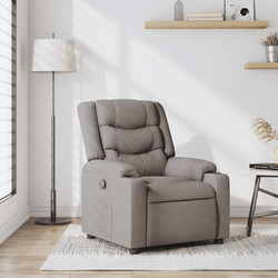 vidaXL Πολυθρόνα Relax με Υποπόδιο Ανακλινόμενη Γκρι 4019926