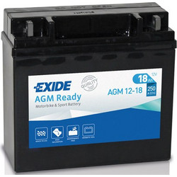 Exide Μπαταρία Μοτοσυκλέτας AGM12-18 250A 18Ah