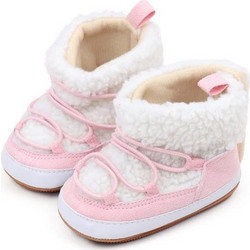 Childrenland Βρεφικά Μποτάκια Αγκαλιάς Ροζ D4164