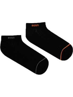 Hugo Boss Ανδρικές Κάλτσες Κοντές Μαύρες 2Pack 50537517-001