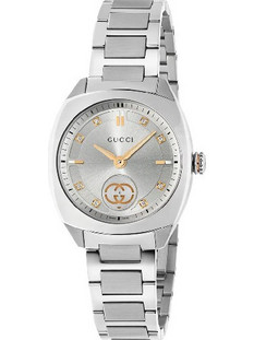 Gucci Γυναικείο Ρολόι Αυτόματο με Ασημί Μεταλλικό Μπρασελέ YA142510