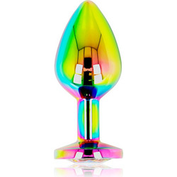 Ohmama Rainbow Round Medium Πρωκτική Σφήνα Diamond Plug 8cm D-231866