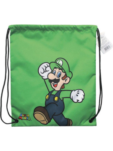 Nintendo Super Mario Bros Luigi Παιδική Τσάντα Πλάτης Γυμναστηρίου Πράσινη