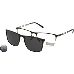 Solano CL10237 C Ανδρικός Σκελετός Γυαλιών Οράσεως με Clip-On Μεταλλικός Μαύρος