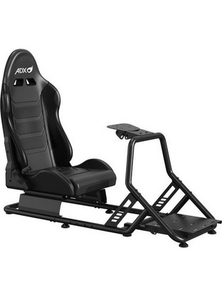 Adx Racing Καρέκλα Gaming Δερματίνης Μαύρη