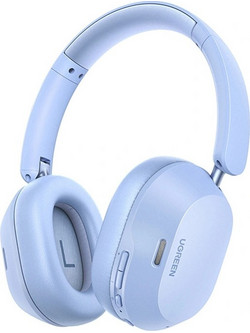 Ugreen HiTune Max 5C Hybrid Ασύρματα Bluetooth Ακουστικά Over Ear με Noise Cancelling Γαλάζια