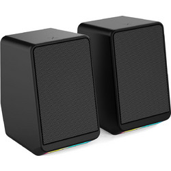 Turbo-X SP-110 Ηχεία Υπολογιστή 2.0 10W με RGB Φωτισμό Μαύρα