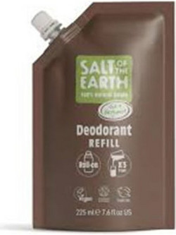 Salt of the Earth Oud & Bergamot Refill Φυσικό Αποσμητικό Roll On Χωρίς Αλουμίνιο 225ml