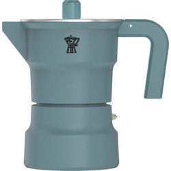 Pezzetti Moka Solid Express Greenish Vigor Μπρίκι Espresso 3Cups Μπλε