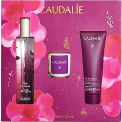 Caudalie The des Vignes Fresh Fragrance 50ml + Shower Gel 50ml + Scented Candle 35gr