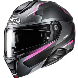 HJC i91 Felio MC8SF Black Purple Grey Κράνος Μηχανής Flip-Up 1700gr