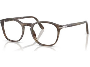 Persol PO3007V 1208 Ανδρικός Σκελετός Γυαλιών Οράσεως Κοκάλινος Καφέ