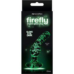 NS Novelties Firefly Glass Angled Πρωκτική Σφήνα 11cm Πράσινη
