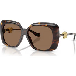 Versace VE4499U 108/73 Γυναικεία Γυαλιά Ηλίου Τετράγωνα Ταρταρούγα Χρυσό με Καφέ Φακό