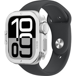AMAZINGTHING Titan Pro Μεταλλική Θήκη για Apple Watch 11 46mm Ασημί