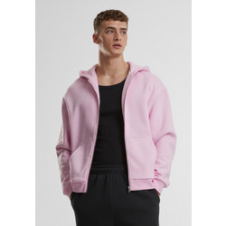 Urban Classics Ανδρική Ζακέτα Φούτερ με Φερμουάρ Ροζ TB7284-12155