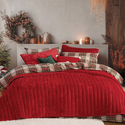 Nef-Nef Κουβερτοπάπλωμα Υπέρδιπλο 220x240 Sweet Christmas Red