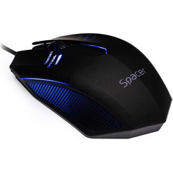 Spacer SPMO-M20 Ενσύρματο Gaming Ποντίκι 1000 DPI Black